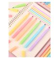 6 Pcs Dual Tip Color Highlighter Marker Pen Set. 