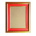 Big 3D Golden Red Border Single Photo Frame A4 Size. 