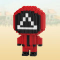 Squid Game Building Bricks No Burrs Squid Game Assembled Doll Toy. 