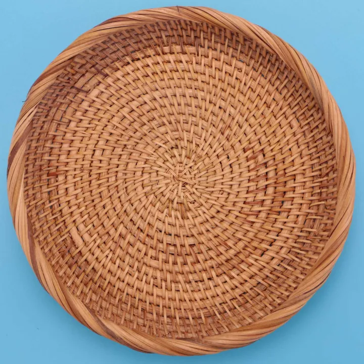 NAMUNY%202%20Pack%20Rattan%20Woven%20Storage%20Basket,Bread%20Basket%20Display%20Basket%20Fruit%20Candy%20Cake%20Tray,for%20Keys,Wallet,Cell%20Phone(7.5Inch)%20-%20Image%204
