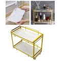 Golden Shelf Cosmetic Organizer Shelf Wrought Iron Lipstick Perfume Tray. 