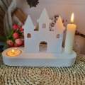 Clay Mold Candle Holder Mold Easy Release Home Decor Resin Casting Silicone Mold Gypsum Compatible Hollow Design DIY Cement Mold for Craft Enthusiasts Home Decorating Gift Making Art Projects Creative. 