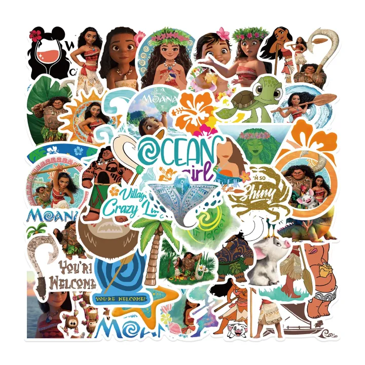 Artsy%20Home%2025/50%20Pcs%20Disney%20Moana%20Cartoon%20Stickers%20for%20Laptops%20Cellphone%20Guitar%20-%20Image%205