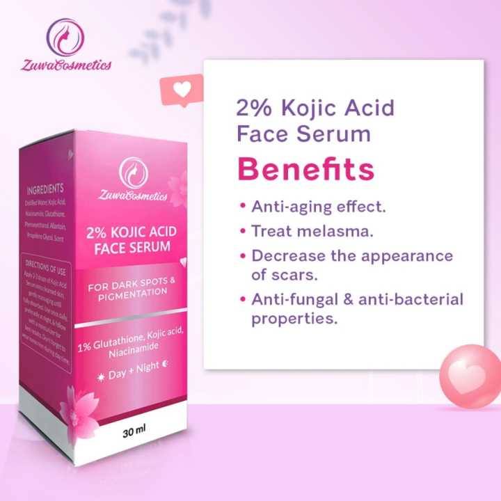 Zuwa%20Cosmetics%202%25%20Kojic%20Acid%20Face%20Serum%20with%201%25%20Glutathione%20-%20Dark%20Spot%20Corrector%20&%20Pigmentation%20Treatment%20-%2030ml%20-%20Image%203