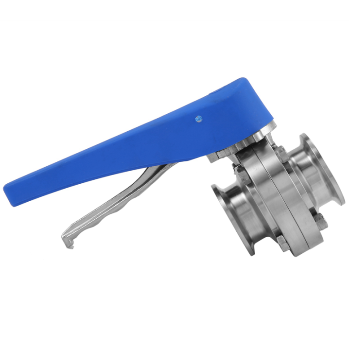 3X%201-1/2%20Inch%2038mm%20Sanitary%201.5%20Inch%20Tri%20Clamp%20Butterfly%20Valve%20Squeeze%20Trigger%20for%20Homebrew%20Dairy%20Product%20-%20Image%205