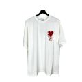 25 Summer New Fashion Brand A*I Heart Patch Round Neck Short Sleeve Loose Fit Unisex Casual Versatile Fashion Top T T-shirt. 