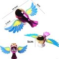 Gifts Simulated Flying Bird Car Ornament with Fluttering Wings Wind-Powered Companion Bird Decoration Wind Simulation Car Bird Decoration For a Car Motorcycle or Bicycle. 