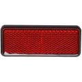 Red Light Rear Motorbike Quad Scooter Bike Reflector Number Plate Rectangle Reflector for. 