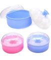 Body Powder Container Powder Puff Box Puff Sponge Case for Baby. 