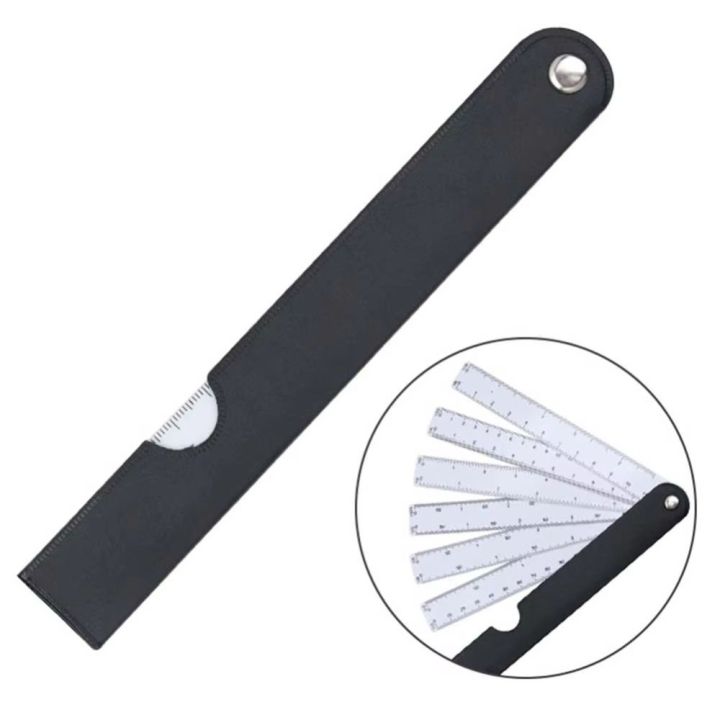 Clothing Ruler 5 Blades Fan Shape Scale Ruler Multifunctional ...