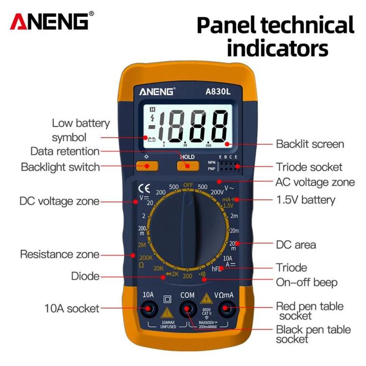 Original Display Buzzer Tester, Current Diode, PiezoDC Multimeter ...