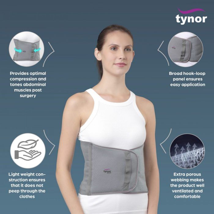 Tynor%209%20Inch%20Abdominal%20Support%20For%20Post%20Operative%20/%20Post%20Pregnancy%20(Tynor%20A-01)%20-%20Image%203