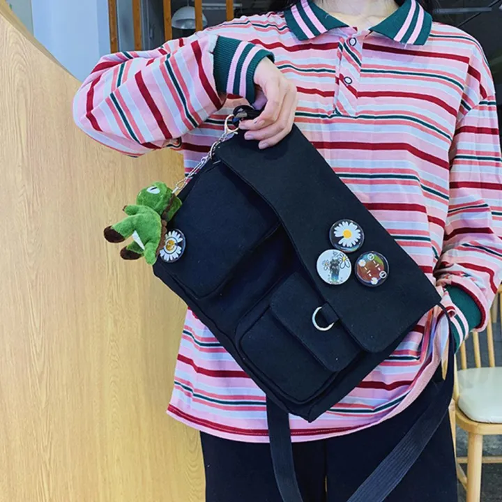 Bargain%20price%20%E3%80%90Daily%20Necessities%20For%20Anyone%20Store%E3%80%91Fashion%20Handbag%20Casual%20Women%20Large%20Capacity%20Cloth%20Bucket%20Pouch%20Daisy%20Solid%20Canvas%20Waist%20Bag%20Cloth%20Bucket%20Pouch%20Shoulder%20Bags%20-%20Image%203