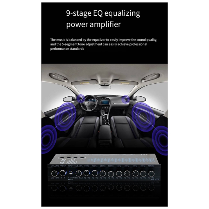 Auto%20Square%209%20Band%20Graphic%20Equalizer%20Digital%20Car%20Audio%20Car%20Amplifier%20Equalizer+Adjustable%20Filter%20-%20Image%205