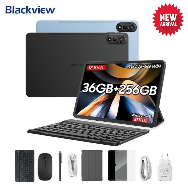 Blackview%20MEGA%202%20Tablet(%2012GB(8+16)%20+256GB)%20%7C%20Set%20of%20Packing%20(Wireless%20keyboard%20+%20Mouse%20+%20Stylus%20Pen%20+%20Earphone)%20%7C%2012%20inch%202K%20Display%20%7C%209000mAh%20Battery%20-%20Image%203
