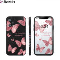 Jizetin for Realme 9 Pro / OnePlus Nord CE 2 Lite 5G Back Cover Color Butterfly Multicolor Square Soft Liquid Silicone Phone Case. 