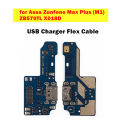 for Asus Zenfone Max Plus (M1) ZB570TL X018D Charging port USB Charger Dock Connect Earphone Jack Connecting Charging Flex Cable Repair Spare Parts Test QC. 