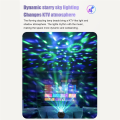 Portable Bluetooth Karaoke Speaker with 2 Wireless Microphones LED Lights for Birthday Parties. 