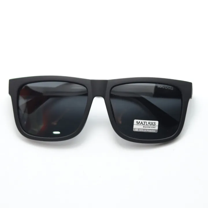 Matte%20Black%20Polarized%20Square%20Frame%20Sunglasses%20For%20Men%20%7C%20UV%20400%20Protection%20Solid%20Square%20Sunglasses%20For%20Men%20-%20Image%204