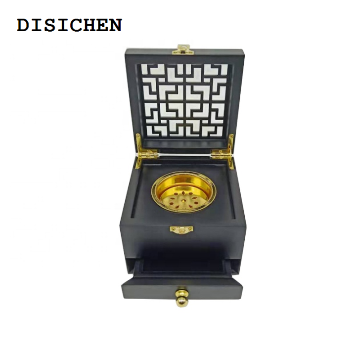 DISICHEN%20Fifty%20percent%20discount%20Black%20Wood%20Incense%20Burner%20Charcoal%20Natural%20Box%20Distiller%20Wooden%20Censer%20Incense%20Holder%20Aromatherapy%20Fragrance%20Ornament%20Arabic%20Bur%20-%20Image%205