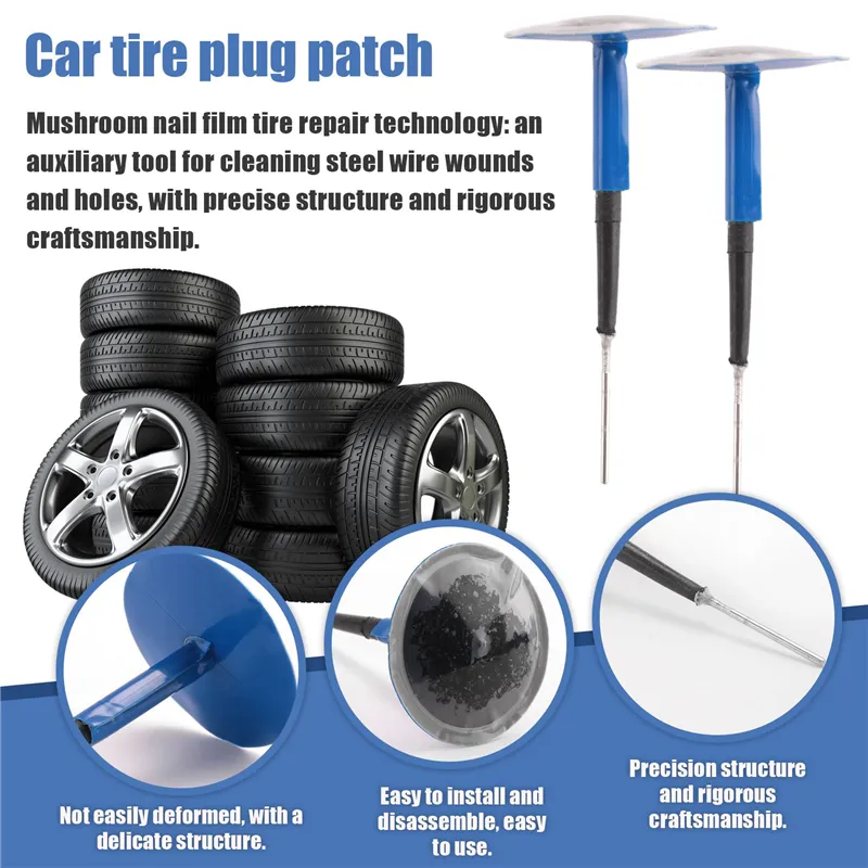 24Pcs Mushroom Patch 36Mm Natural Rubber Tire Puncture Repair