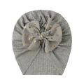 Velvet Baby Hat Solid Color Dot Bow Warm Cap Spring Autumn Infant Toddler Beanie Soft Baby Girl Headwrap. 