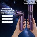 Low Noise Portable Mini Cooling Fans Lipstick Size Ice Compress Handheld Folding Fan Digital Display Pocket Neck Hanging Fan Outdoor Use. 