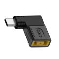 65W Slim Square Tip Charger To Type C Power Adapter Converter 90 Degree For Lenovo Accessory USB Type C PD Fast Charging Adapter. 