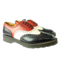 Solovair Oxford Half Black white red. 