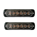 2Pcs LED Strobe Warning Light Strobe Grille Flashing Lightbar Beacon Lamp Traffic Light. 