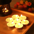 50Pcs/Set Tealight Candles, Lightweight For Diwali, Christmas, And Any Decorations. 