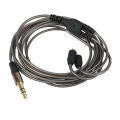 2X DIY Ie800 Headphone Cable Single Crystal Copper Wires, 14 Core MMCX Interface Earphone Cable for SE215/315/535/UE900. 