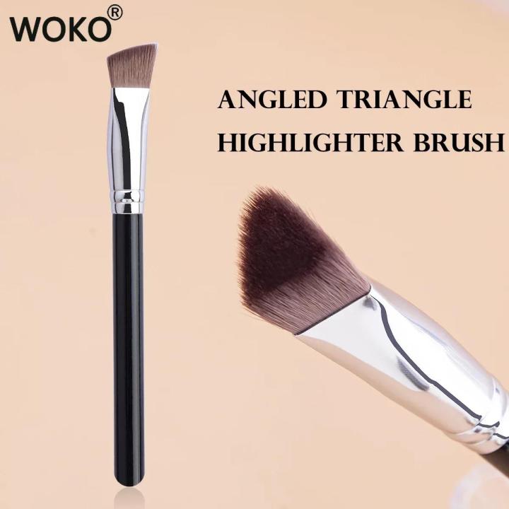 Triangle Concealer New style Angled Triangle Concealer Brush Contour Highlighter Concealer ...