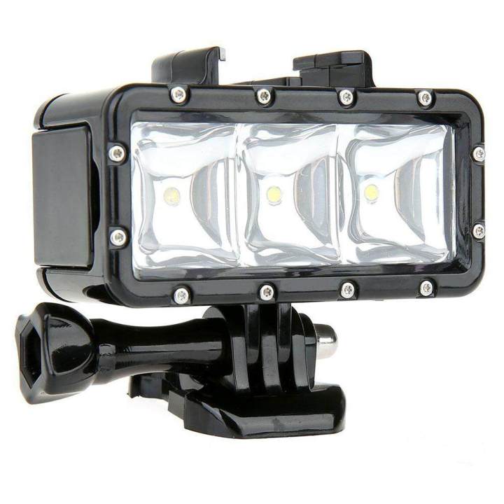 Waterproof Dimmable LED Video POV Flash Fill Night Light for GoPro Xiaoyi