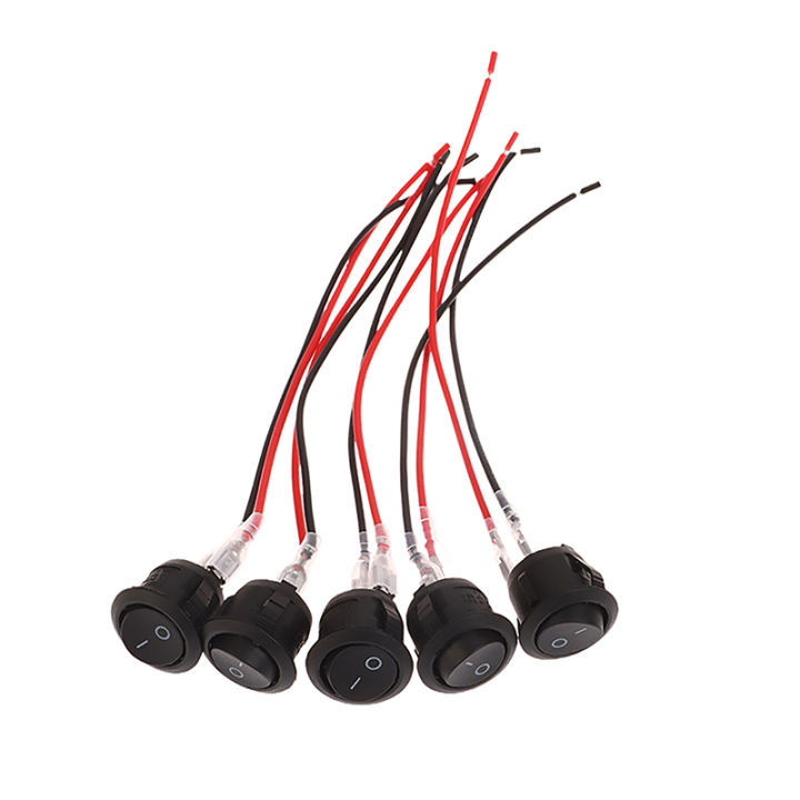 5Pcs Round Rocker Switch ON Off SPST Mini Toggle Switch 12V For Car ...