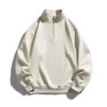 Comfortable Cool Terry Cotton Half Zip Chain Sweatshirt For Men. 