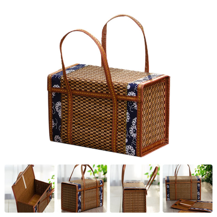 JAERBEE%20Fruit%20Basket%20Bamboo%20Woven%20Portable%20Simple%20Handheld%20Picnic%20Food%20Container%20Foldable%20Snacks%20Containers%20Kids%2040x20x25cm,A%20-%20Image%203