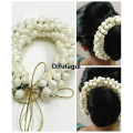 Difutagui Artificial Jasmine Flower Hair Gajra White Sales promotion Color - 1 Pc - Hair Clip - Crown. 