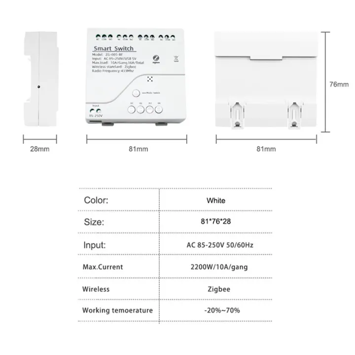 2X%204CH%20Zigbee%20Smart%20Light%20Switch%20Module%20AC%2085-250V%20RF433%20Receive%2010A%20Relays%20Work%20with%20Alexa%20Assistant,Tuya%20Smart%20Life%20-%20Image%205