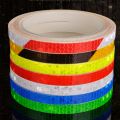 1cmx8m Universal Bike Reflective Stickers Bicycle Fluorescent Protective MTB Cycling Tape Adhesive Night Riding Safety Equipment Motorcycle Car Accessories. 