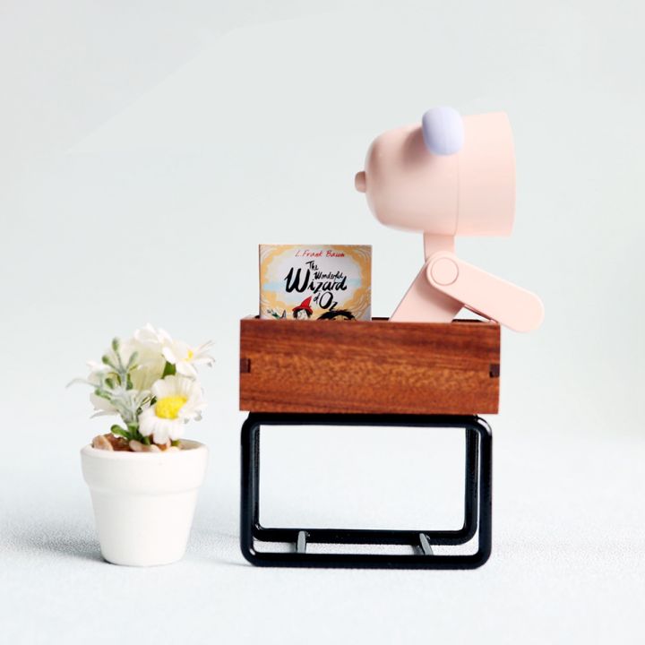 1/6%20Dollhouse%20Miniature%20Wood%20End%20Table%20Dining%20Room%20Doll%20House%20Furniture%20Accessories%20-%20Image%204
