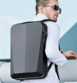 Anti-Theft Solid Color Backpack Aluminum laptop case Stylish Waterproof Laptop Cover Backpack 15.6inch With Lockable Zippers. 