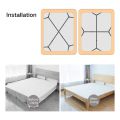 2Pcs Adjustable Elastic Suspenders Gripper Straps Clip for Bed Sheets Mattress Covers Sofa Cushion (Black). 
