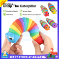 Wenefang Sensory Baby Toys Rainbow Twisting Caterpillar Mainan Budak Perempuan Lelaki Interactive Multicolored Infant Crawling Toys Over 6Month Kids Boys, Girls. 