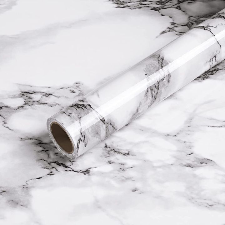3M White Marble Wallpaper | Vinyl Wrap Granite Wallpaper | White Marble Wall Sticker