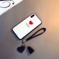 Compatible with Vivo X100 X90 Pro+ X50e X70 X60 X80 Pro Small Heart Glass Phone Case. 