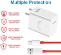30 Watt Fast Wrap Charger with USB Type-C Cable Wall Power Adapter For OnePlus Mobile. 