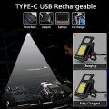 Mini LED Flashlight Work Light Portable Pocket Flashlight Keychains USB Rechargeable For Outdoor Camping Small Light. 