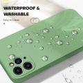 Hontinga for Realme X7 Pro Back Cover Candy Color Soft Liquid Silicone Phone Case. 
