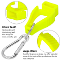 2X Glove Clips for Work Glove Holders Glove Belt Clip with Metal Carabiners for Construction Worker Guard Labor(Yellow). 